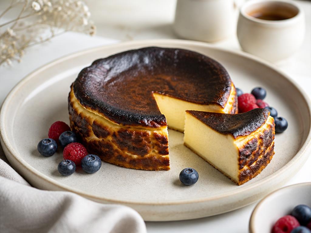 Burnt Basque Protein Cheesecake