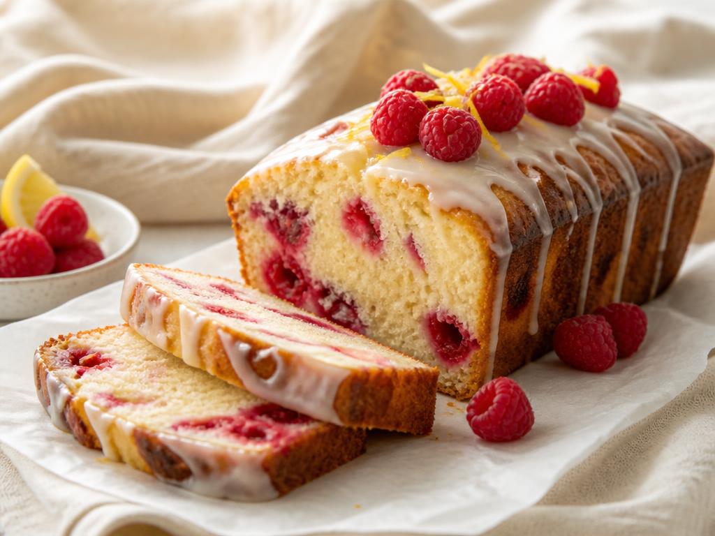 Lemon Raspberry Yogurt Loaf