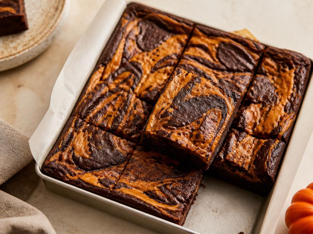 Pumpkin Swirl Brownie Pan